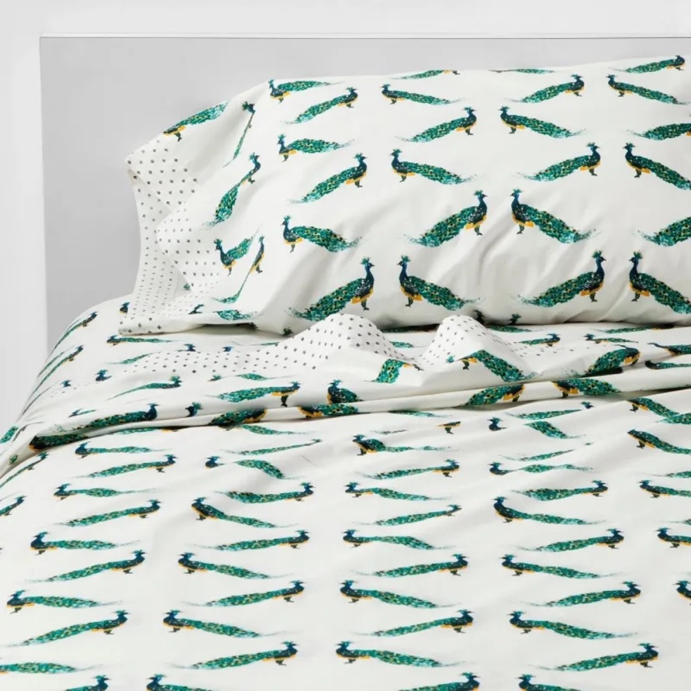 Opalhouse KING Peacock sheets